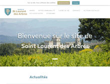 Tablet Screenshot of mairie-stlaurentdesarbres.fr